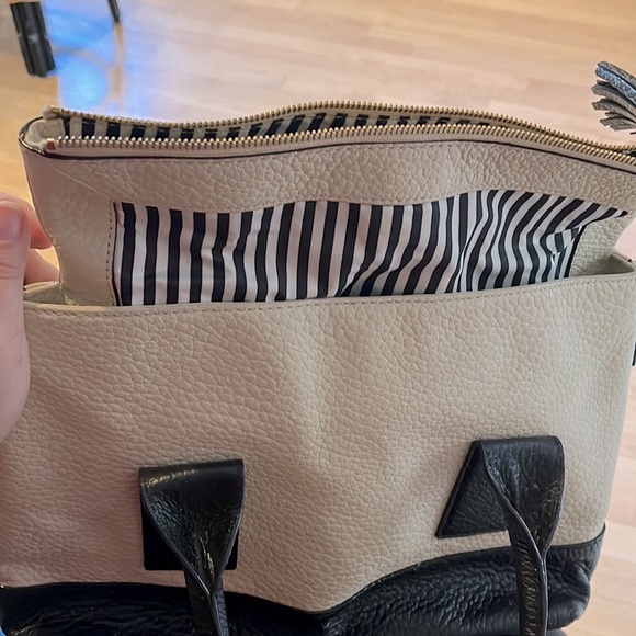 Kate Spade black and off-white handbag - perfect used condition. - Picture 3 of 8